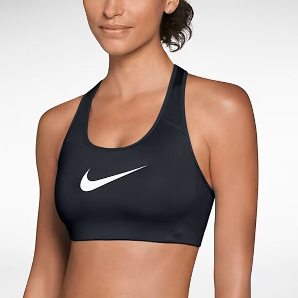 Nike Dri-FIT Shape 2.0 High Impact Women's Black Non Padded Sports Bra Large - Picture 6 of 6